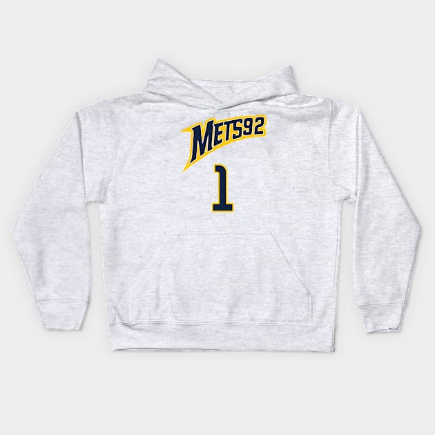 Victor Wembanyama METS92 Jersey (Front/Back) Kids Hoodie by darklordpug